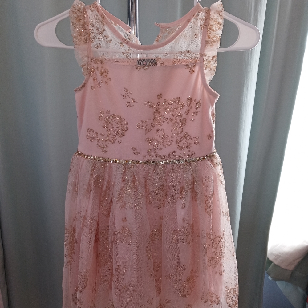 Light pink and gold glitter